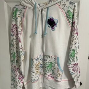 Disney Ink & Paint Zip Up Sweatshirt NWT